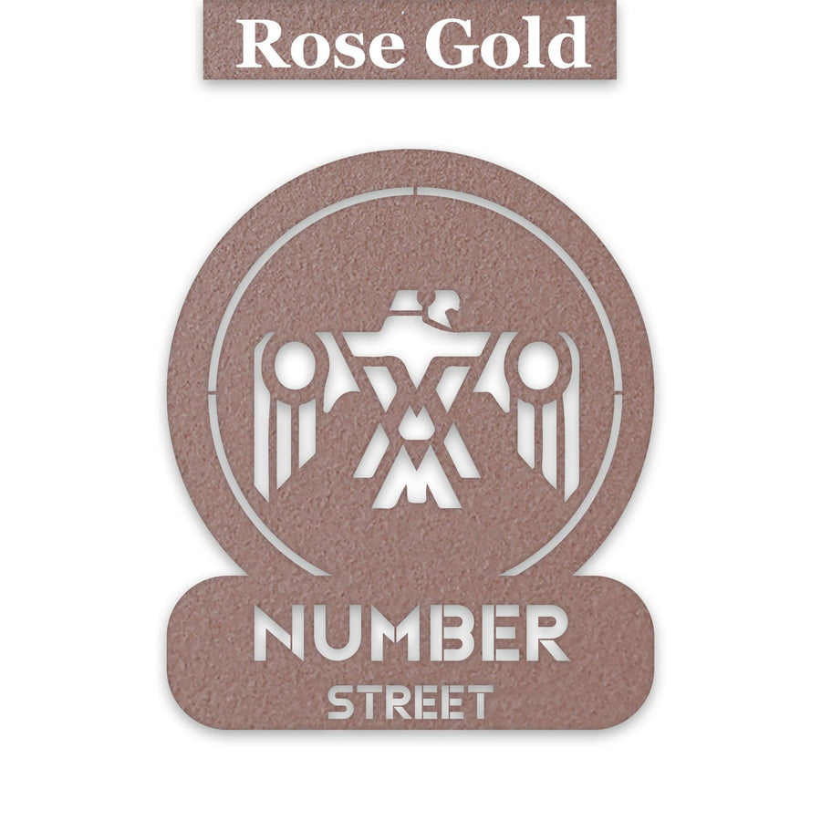 Southwestern Tribal Thunderbird Customizable Metal Address