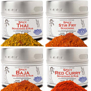 Spicy One Pot Wonders | Complete 4 Pack Collection | Authentic Gourmet Seasonings and Spice Blends Collections & Gift Sets Gustus Vitae