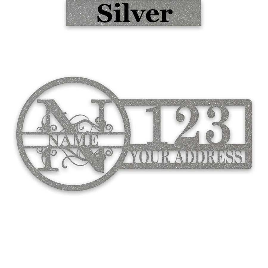 Split Letter Address Sign