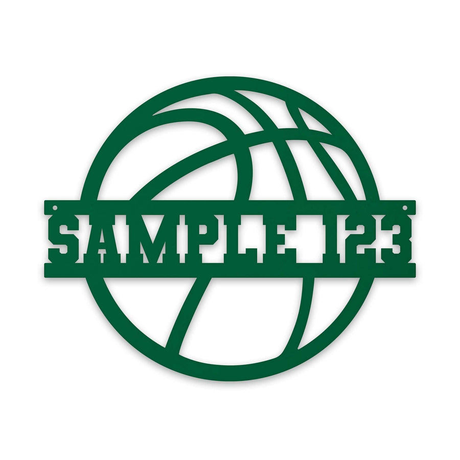 SPORT BALL- BASKETBALL Custom Metal Sign
