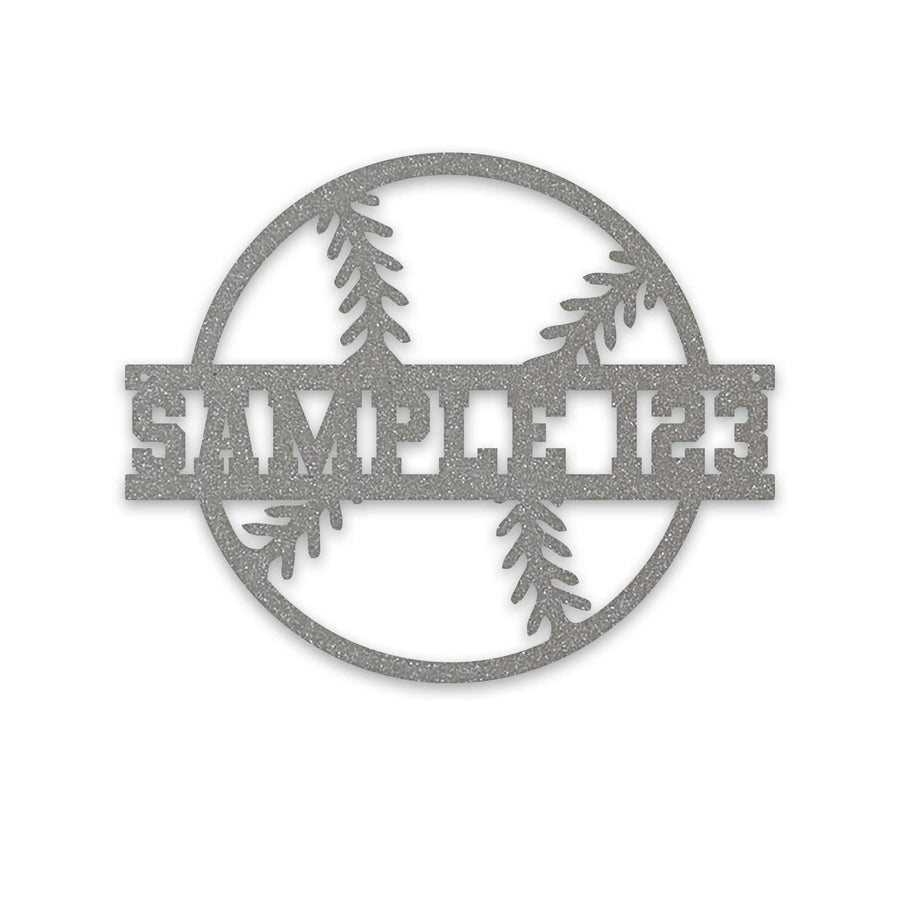 Sport Ball Monogram - BASEBALL- Personalized Metal Sport Sign