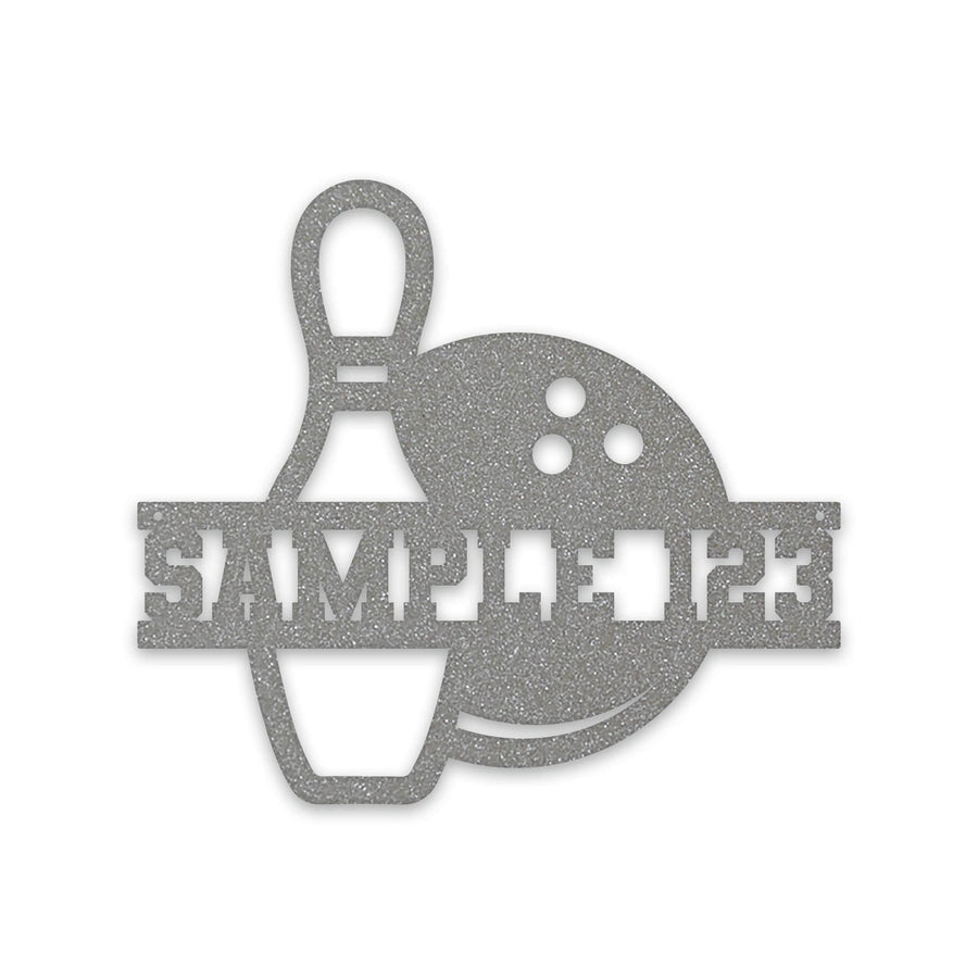 Sport Ball Monogram - Bowling - Personalized Metal Sport Sign