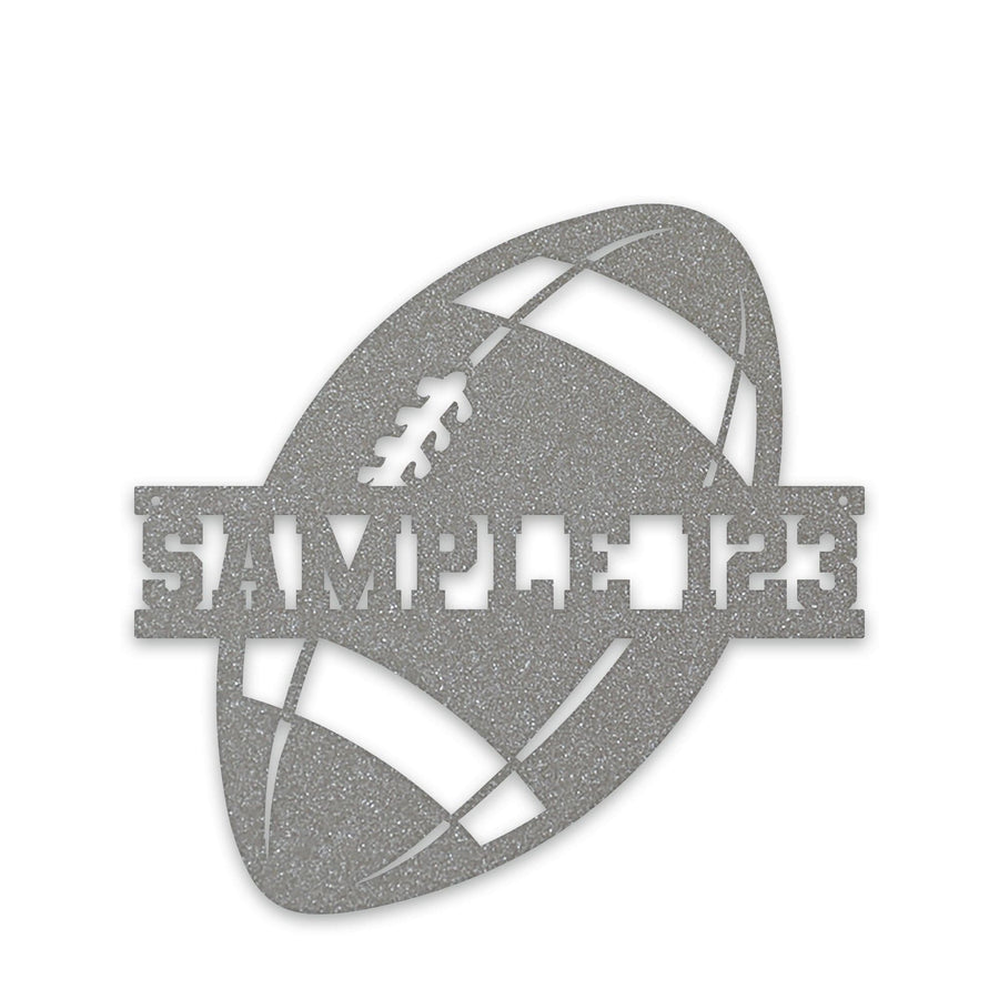 Sport Ball Monogram - FOOTBALL- Personalized Metal Sport Sign