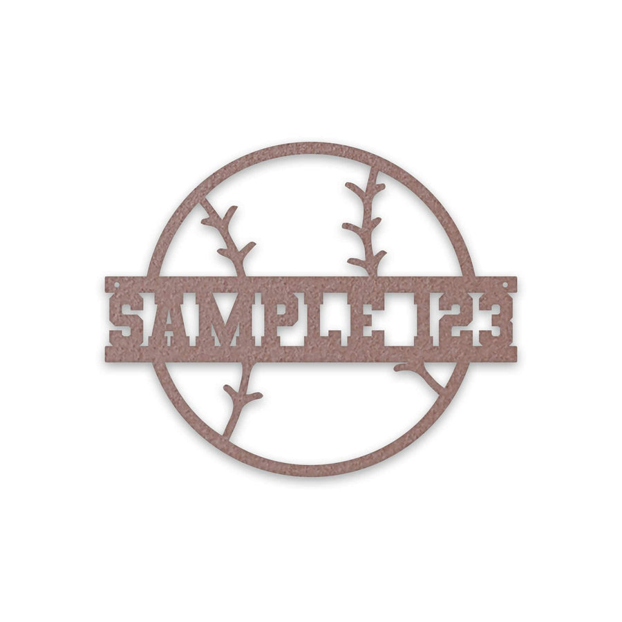 Sport Ball Monogram Metal Sign- SOFTBALL- Metal Sport Sign, Personalized Sport Sign