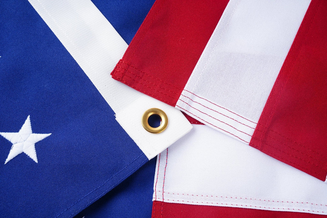 2-Ply Spun Polyester American Flag - 100% Made in USA