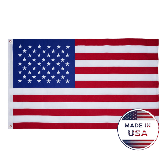 2-Ply Spun Polyester American Flag - 100% Made in USA