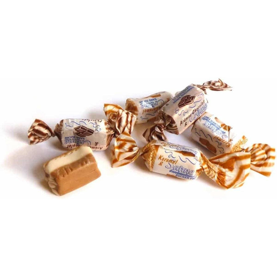 Andy Anand Sugar-Free Creamy Taffy Toffee, 33 pc, 7 oz – Caramel, Chocolate & Coffee, Gluten-Free, Made in Europe, Diabetic-Friendly Gift
