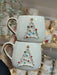 Star Trek-inspired ceramic mug with a festive 3D Christmas tree design, colorful baubles, gold accents, and a 10 oz capacity. Perfect for Trekkies!