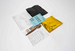 Self-heating meal kit components with food pouches, cutlery and heating equipment