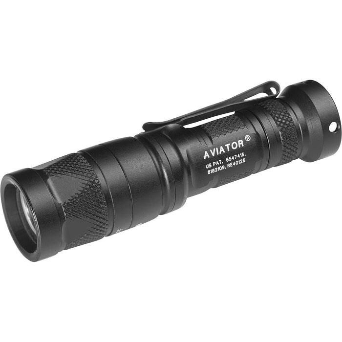 SureFire Aviator | Dual-Output (White + Color LED) Flashlight | High Strength Multi-Spectrum EDC Light