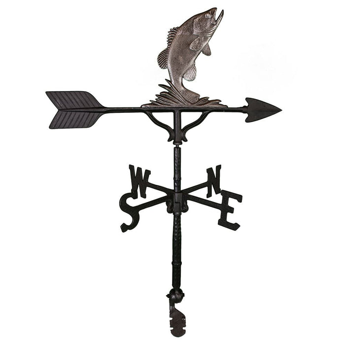 Bass Fishing 32" Weathervane | Patriot Forged in the USA