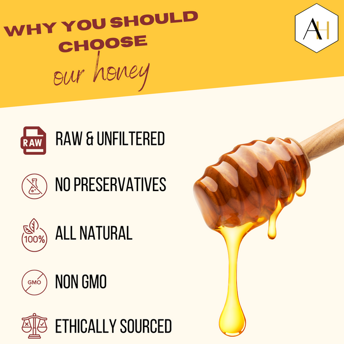 Arvoli Raw & Unfiltered Wildflower Honey - HALF GALLON of HONEY - 6 lb Jug by Farm2Me