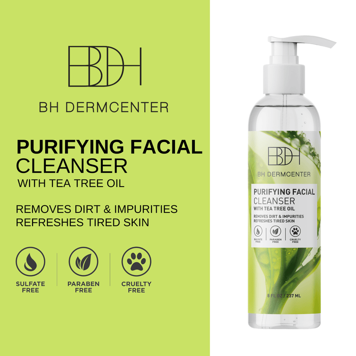 Tea Tree Purifying Facial Cleanser by BH Dermcenter - 8 FL OZ / 237 ML Skincare Los Angeles Brands 