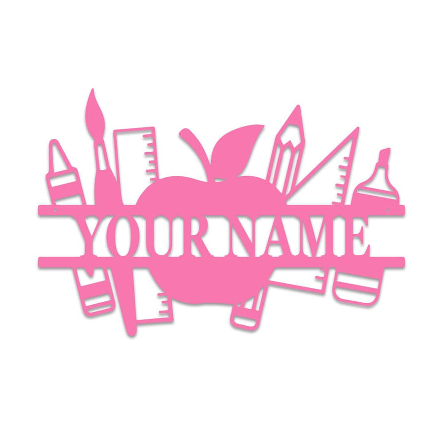 Teacher Classroom Art Monogram - Personalized