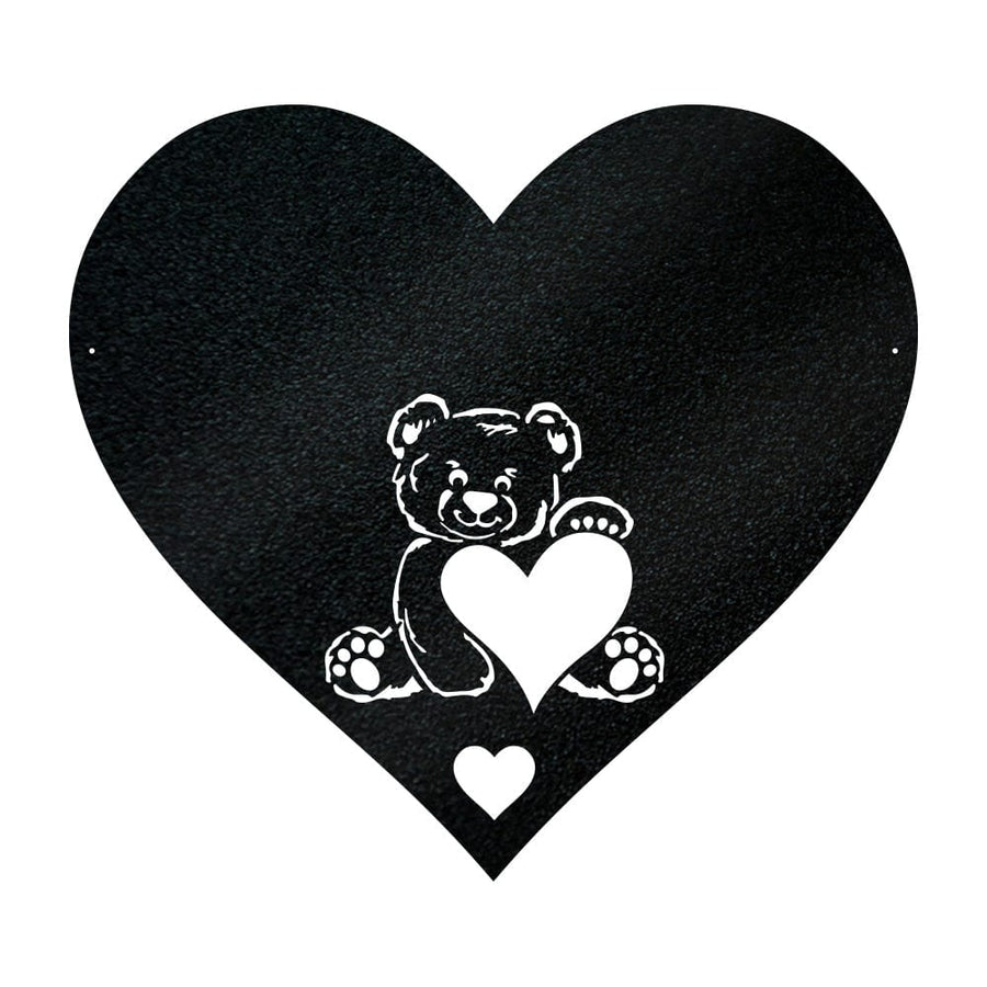 Teddy Bear Monogram Metal Sign