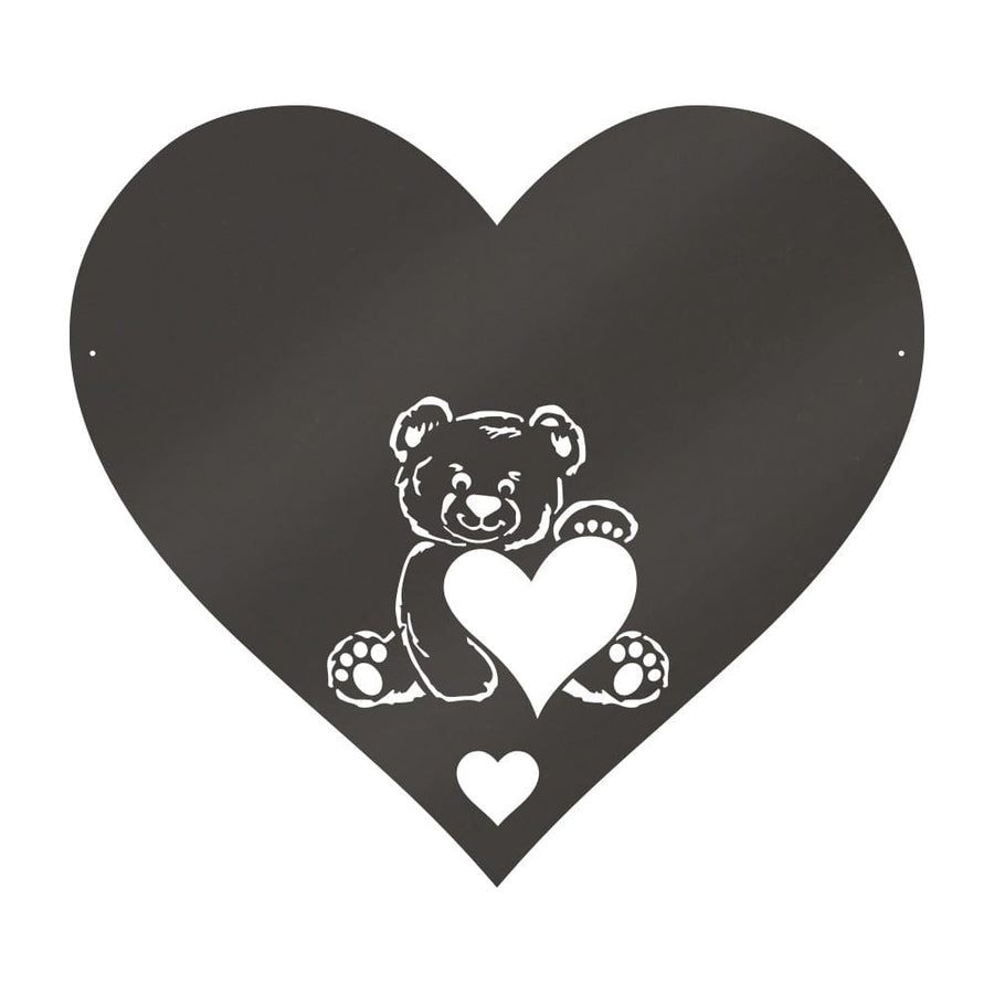 Teddy Bear Monogram Metal Sign