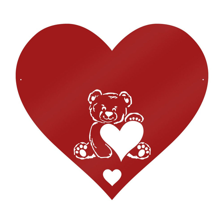 Teddy Bear Monogram Metal Sign