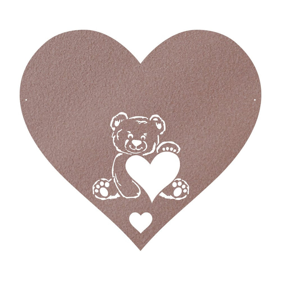 Teddy Bear Monogram Metal Sign