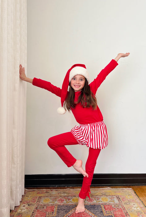 Red Candy Cane Striped Elf by Band of the Wild
