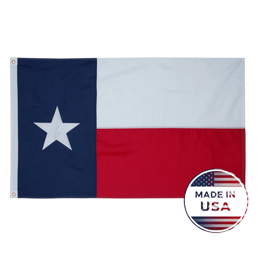 Texas State Flag shown flat