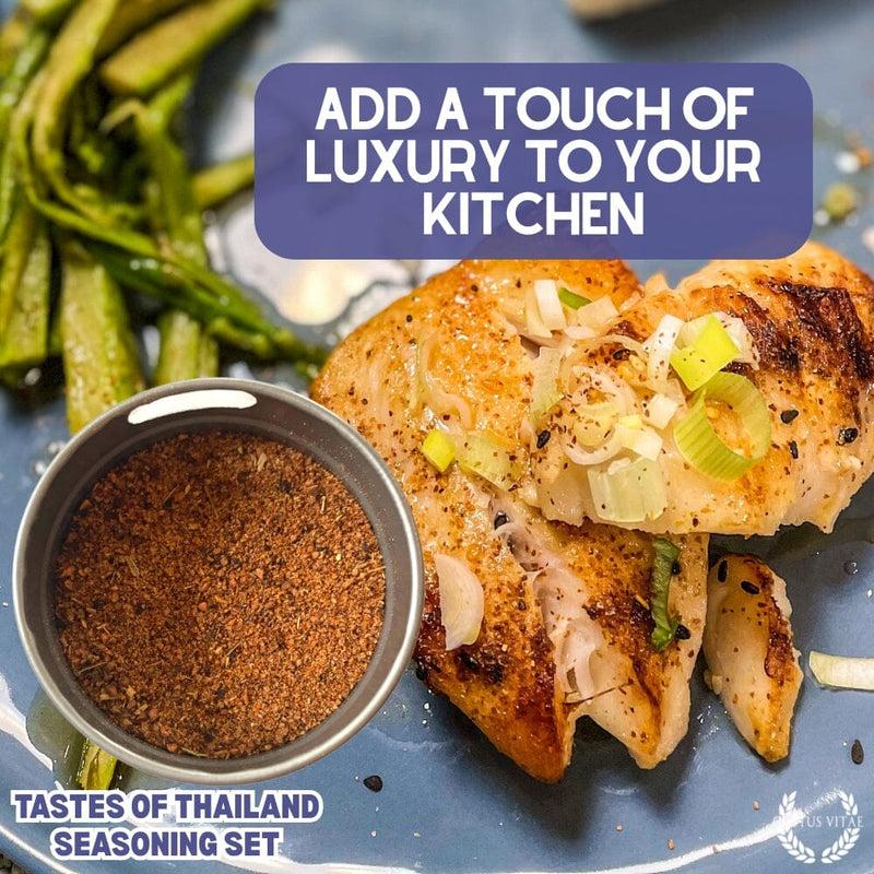 Thai Seasoning Gift Set - Tastes of Thailand - Artisanal Spice Blends Six Pack Collections & Gift Sets Gustus Vitae