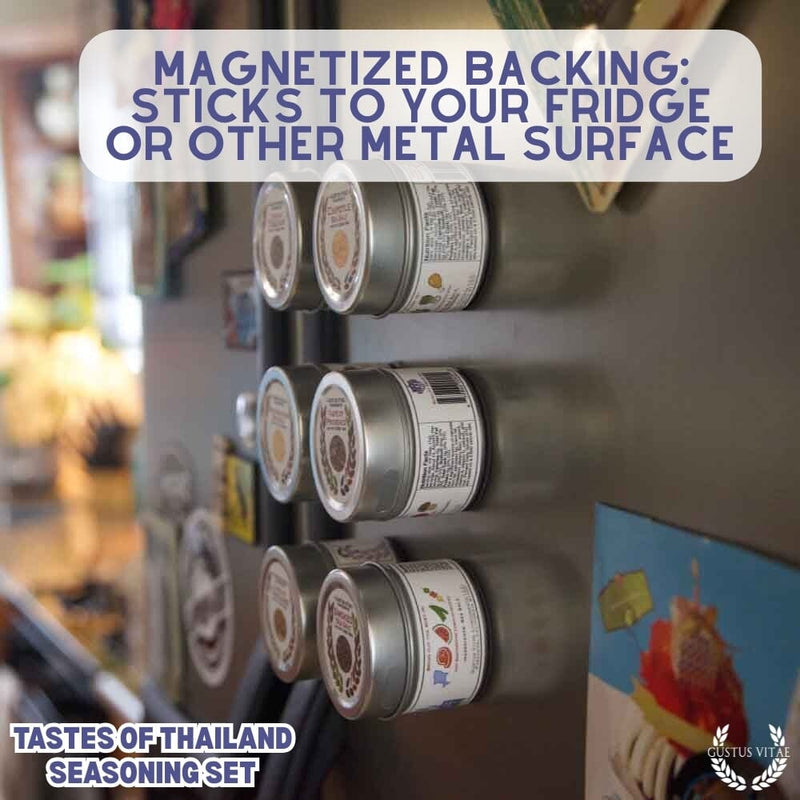 Thai Seasoning Gift Set - Tastes of Thailand - Artisanal Spice Blends Six Pack Collections & Gift Sets Gustus Vitae