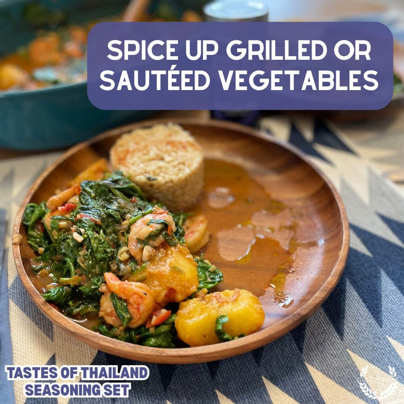 Thai Seasoning Gift Set - Tastes of Thailand - Artisanal Spice Blends Six Pack Collections & Gift Sets Gustus Vitae