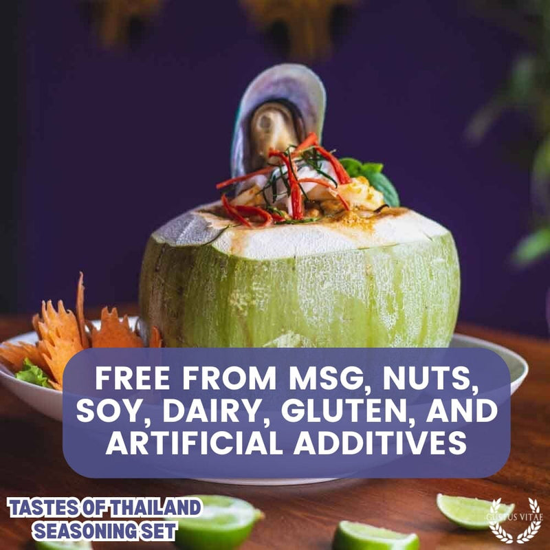 Thai Seasoning Gift Set - Tastes of Thailand - Artisanal Spice Blends Six Pack Collections & Gift Sets Gustus Vitae