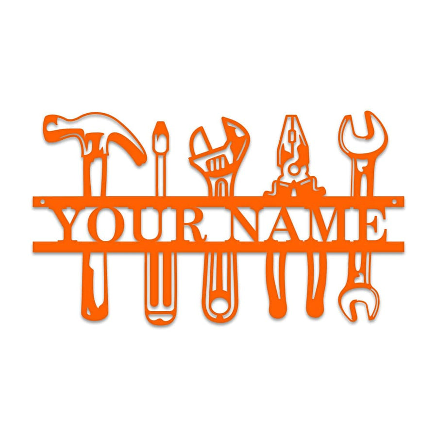 Tools Monogram - Metal Man Shed Decor