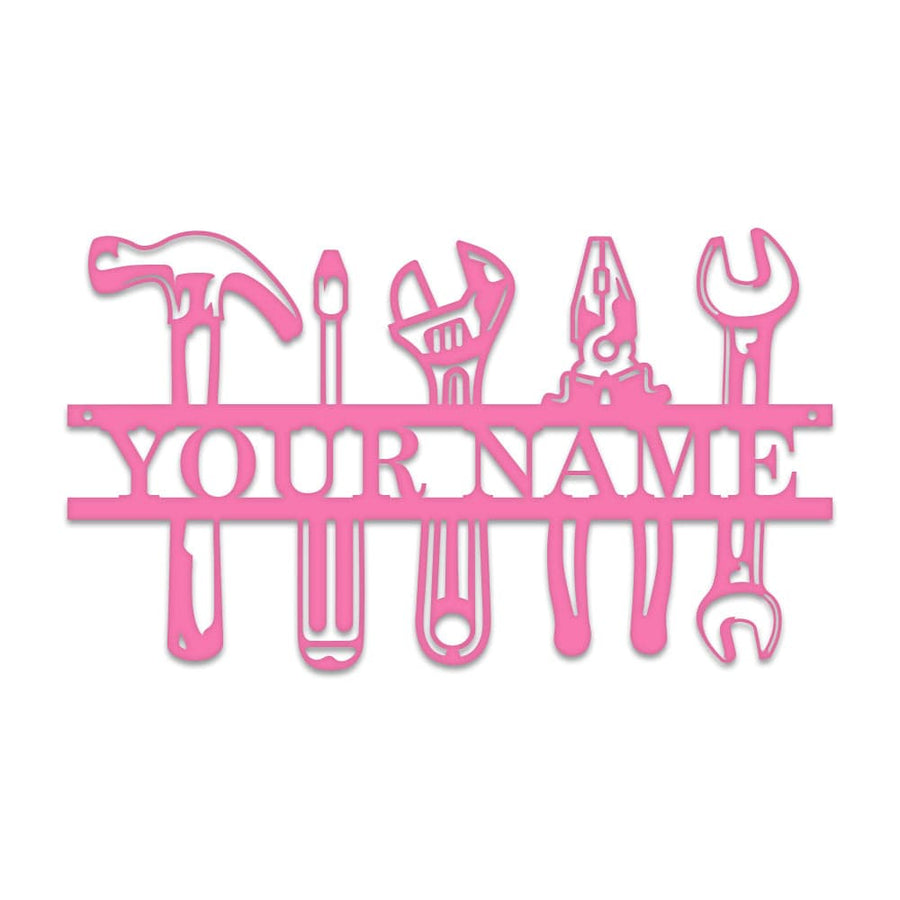 Tools Monogram - Metal Man Shed Decor