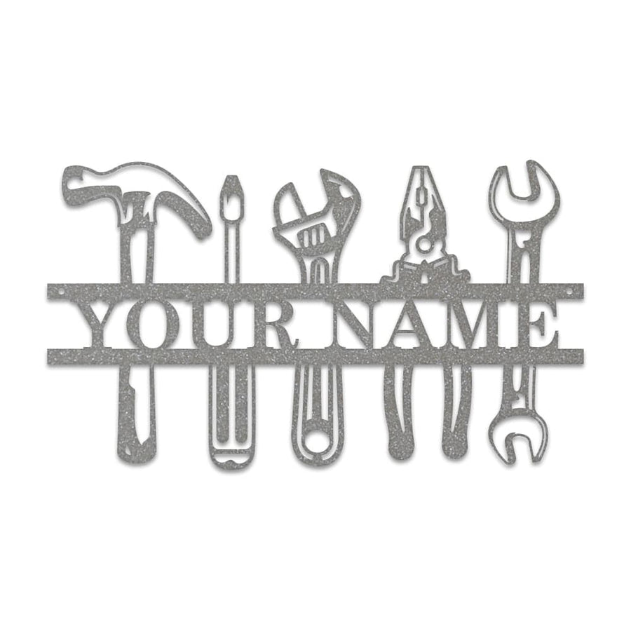 Tools Monogram - Metal Man Shed Decor