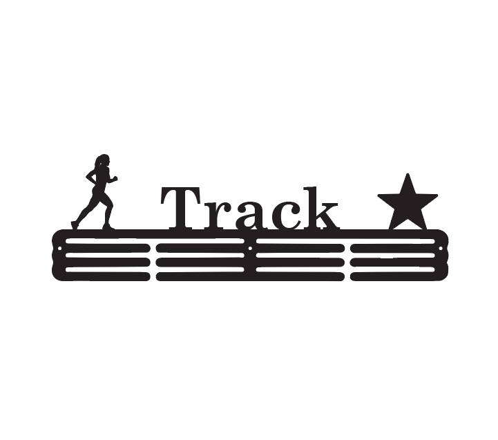 Track Girl's Sport Awards Medal Hanger
