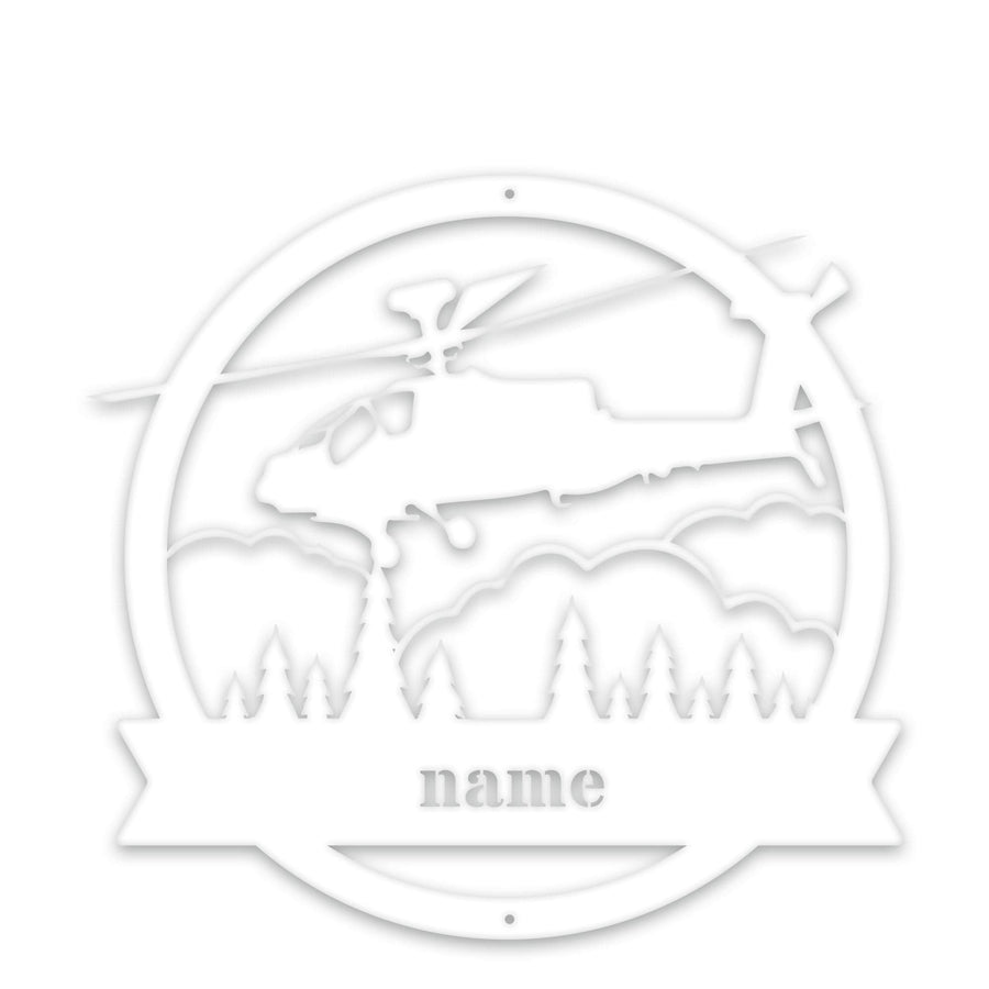 Transporation-APACHE Helicopter Personalized Metal Sign