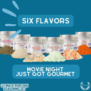 Ultimate Popcorn Seasoning Set - Six Pack Collections & Gift Sets Gustus Vitae