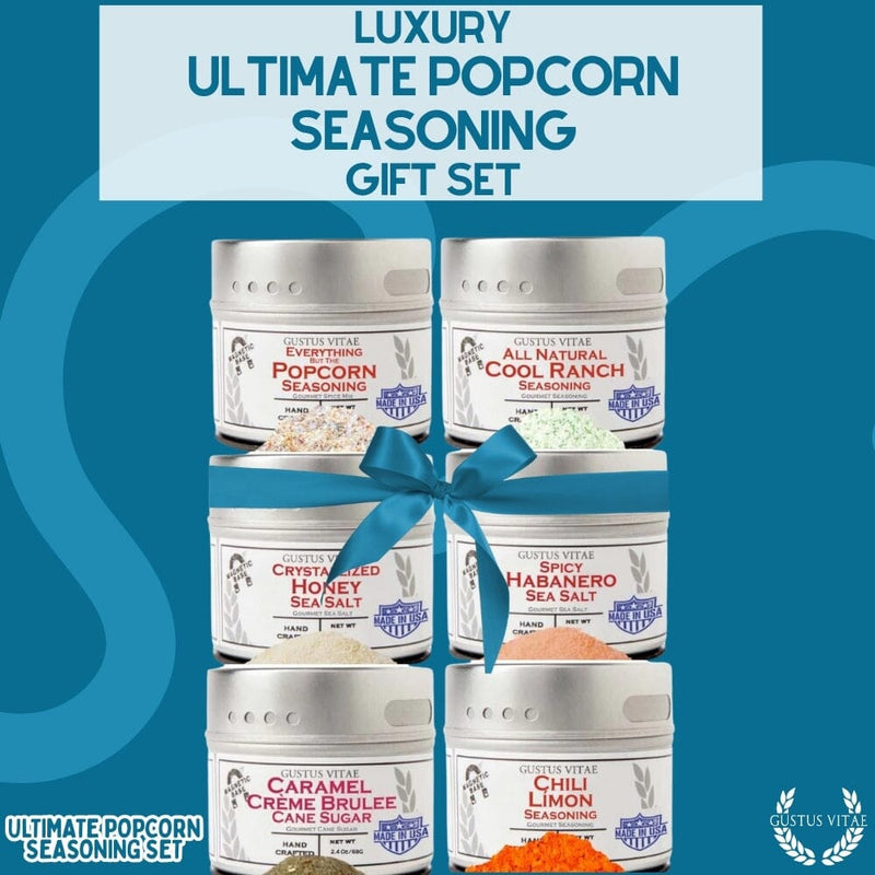 Ultimate Popcorn Seasoning Set - Six Pack Collections & Gift Sets Gustus Vitae