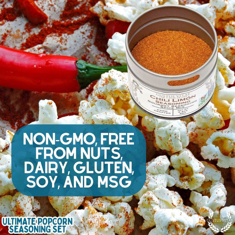 Ultimate Popcorn Seasoning Set - Six Pack Collections & Gift Sets Gustus Vitae