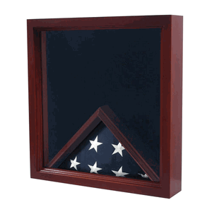 Military Shadow Box for 3' x 5' Flag, Medals & Photos