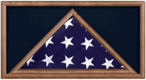 Large Military Flag and Medal Display Case -Shadow Box. - The Military Gift Store