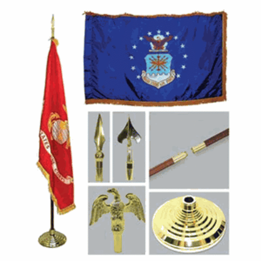 Air Force 4ft x 6ft Flag, Telescoping Flagpole, Base, and Tassel., , The Military Gift Store, Air Force Flag