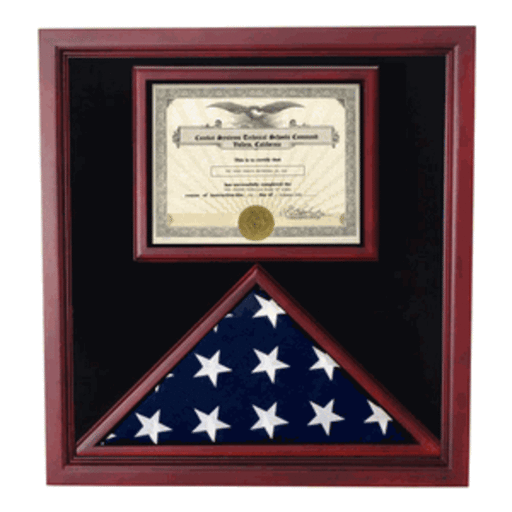 Flag and Document Display Case., , The Military Gift Store, Flag and Document Display Case