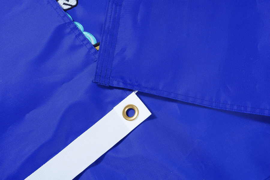 U.S. Air Force Flag fabric, white heading, and grommet