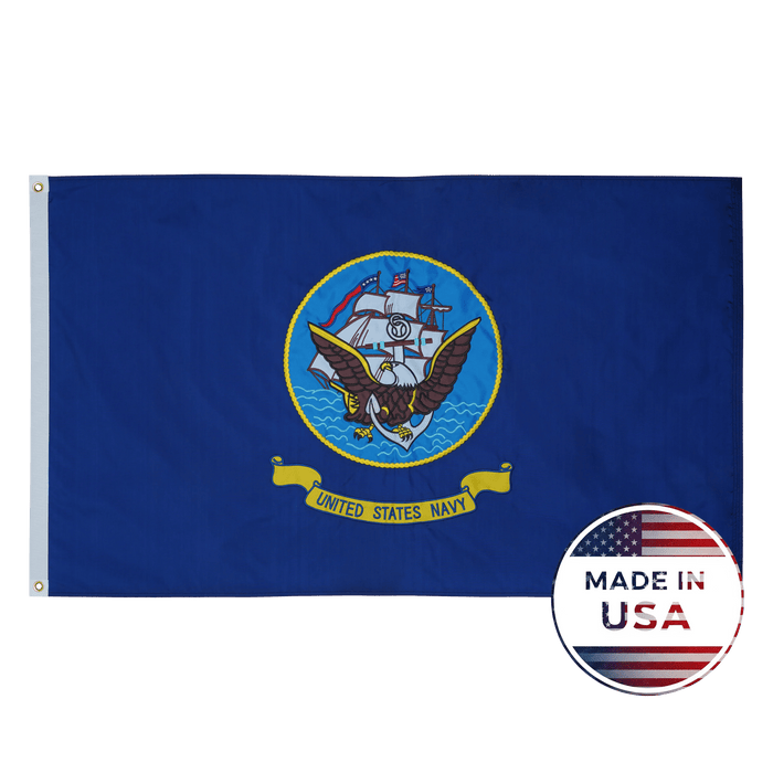 US Navy Flag - Double Sided, 100% Made in USA