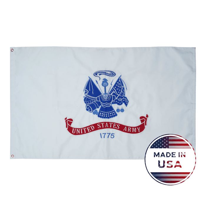 US White Army Flag - Double Sided, 100% Made in USA