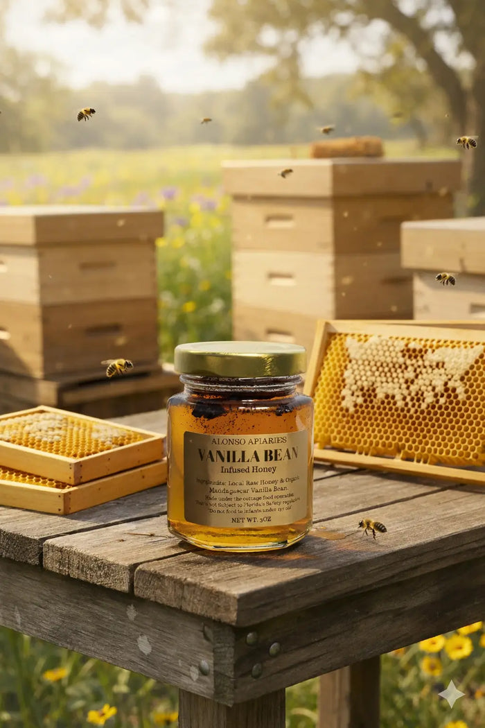 Infused Vanilla Bean Honey