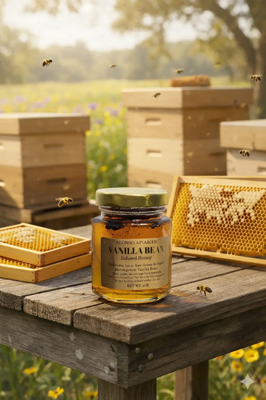 Infused Vanilla Bean Honey