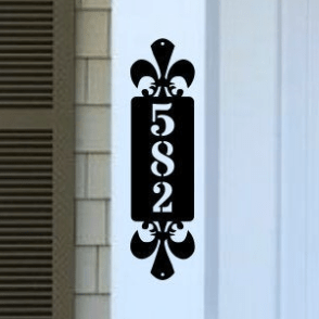 Vertical Address Plaque Metal Sign