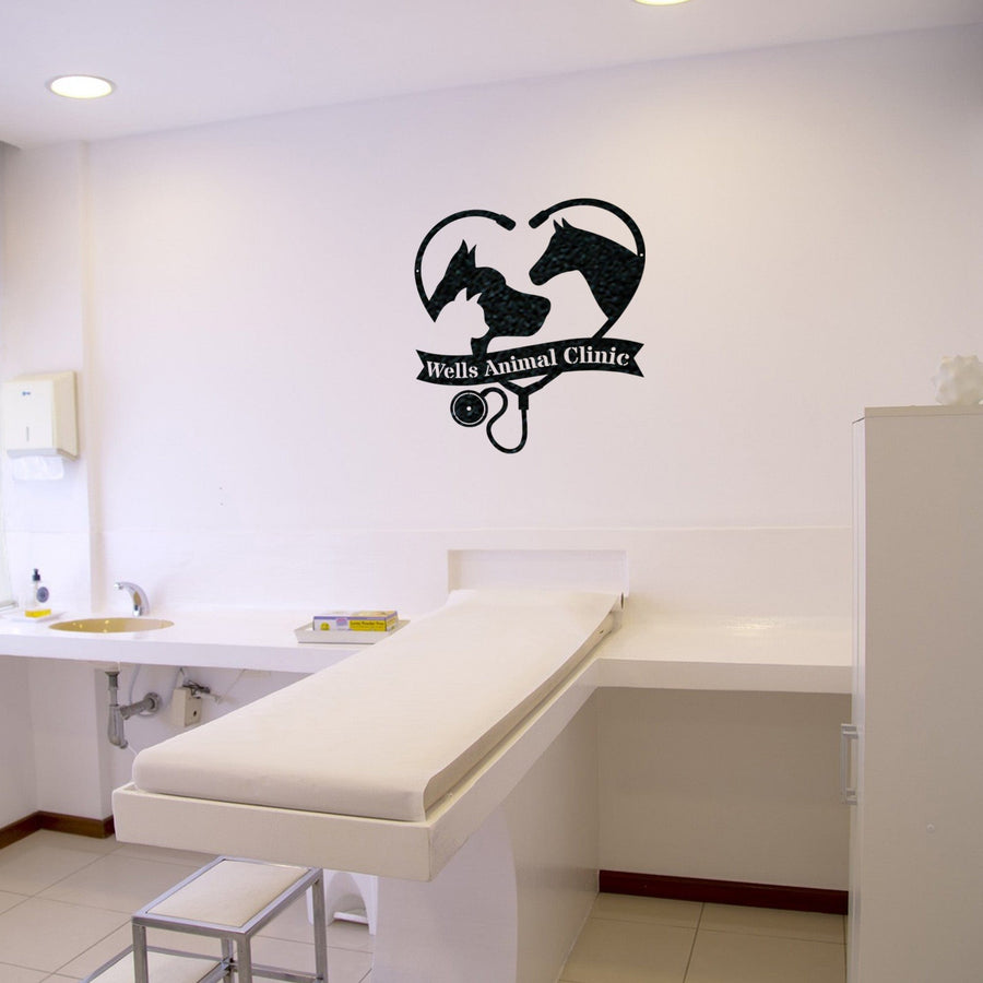 Veterinarian Personalized Metal Sign, Animal Clinic Steel Art