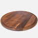 Virginia Boys Kitchens 13.5 Inch Round Walnut Cutting Board with juice groove