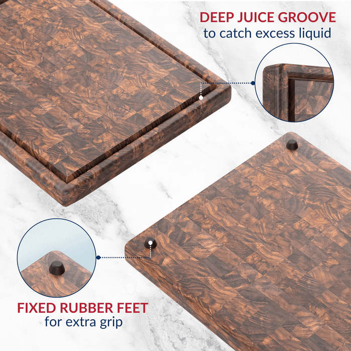 Extra Large Walnut Wood End Grain Cutting Board by Virginia Boys Kitchens