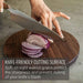 Virginia Boys Kitchens Cutting Board 10.5 Inch Round Walnut Cheese Board with Groove
